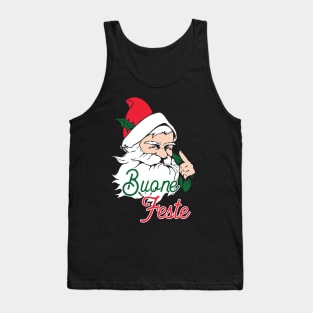 Babbo Natale: Buone Festa Italian Christmas design Tank Top